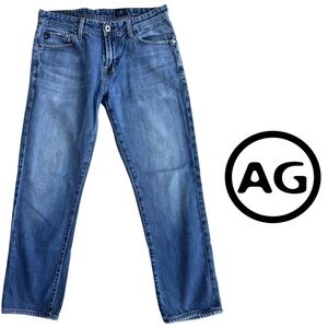 AG Adriano Goldschmied Men’s Blue Straight leg Jeans 30X30 tagged 30X34 (hemmed)